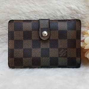Louis Vuitton French Purse Damier Ebene Wallet